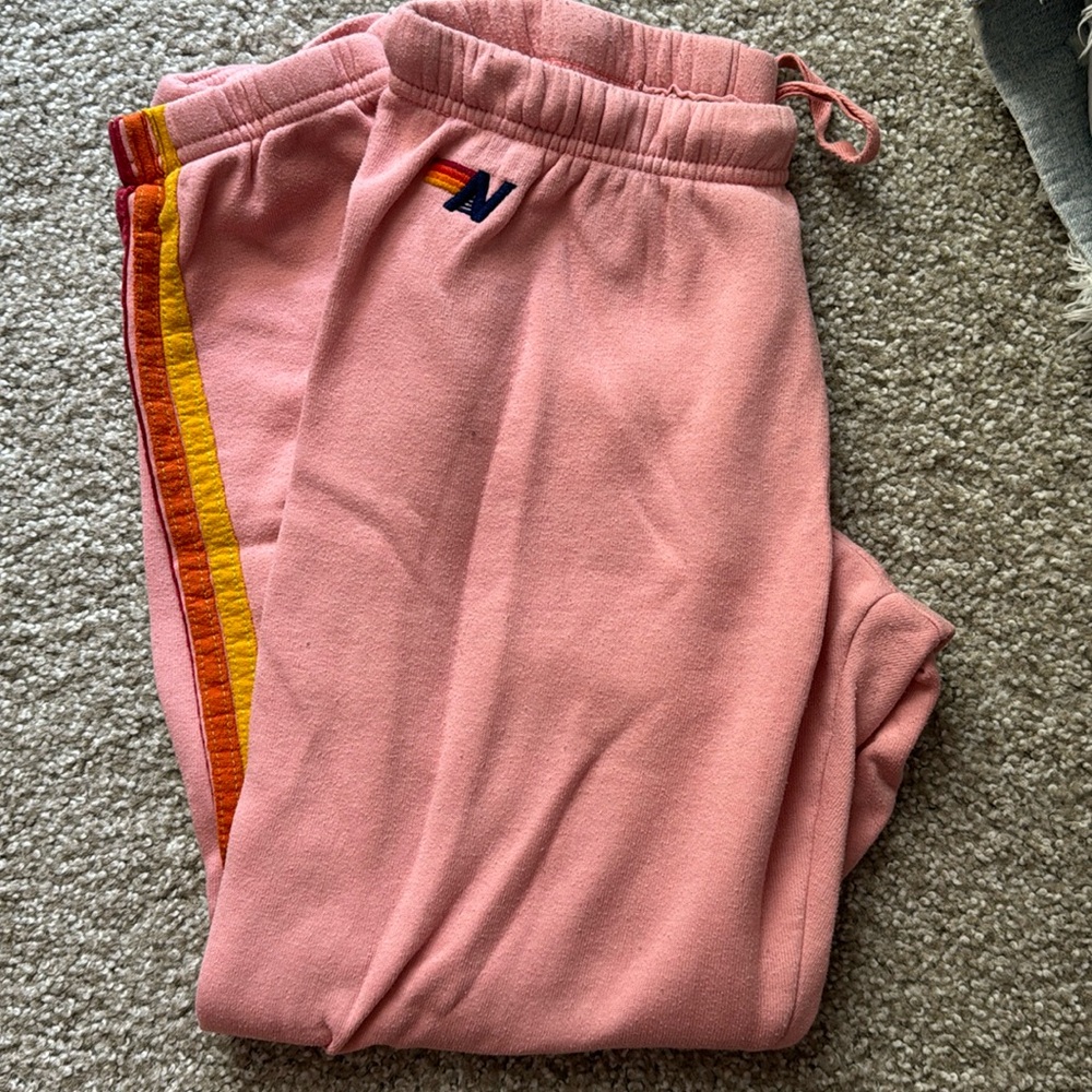 Pink Aviator nation Sweat Pant Size M